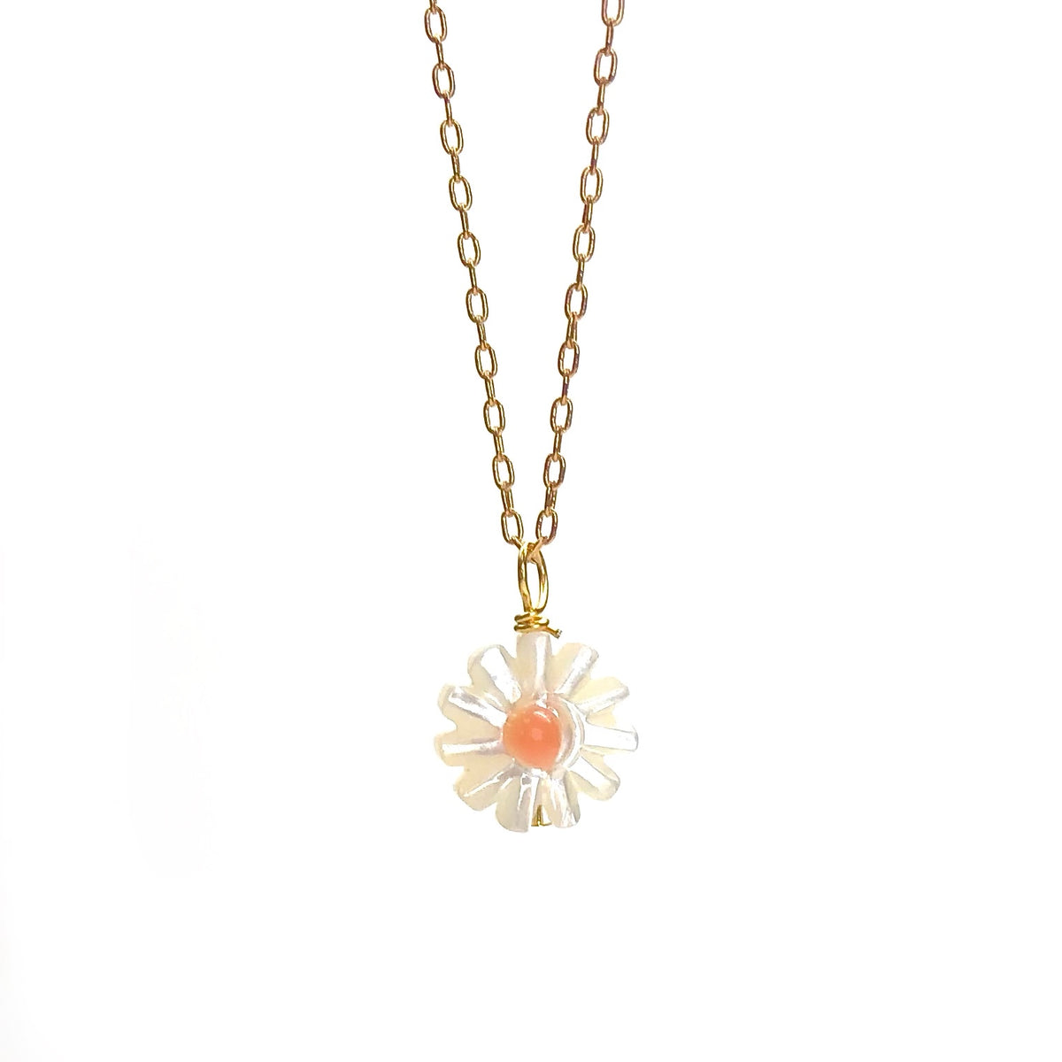 ★関税込★MONDAY EDITION★DAISY AND PEARL NECKLACE★ MONDAY EDITION》 DAISY AND PEARL NECKLACE (6MM)