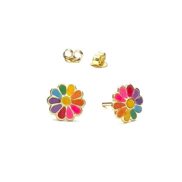 #1499  RAINBOW DAISY POST
