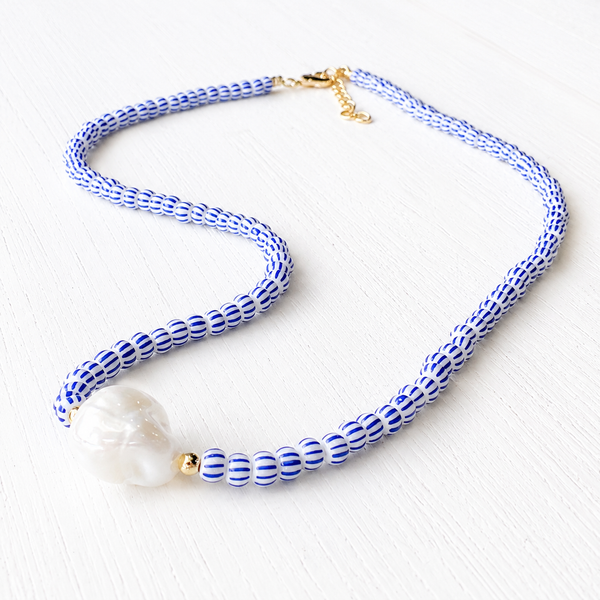 #80270 SANTORINI PEARL NECKLACE