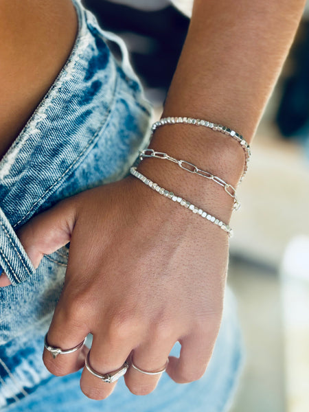 #4527 PAPER CLIP CHAIN BRACELET