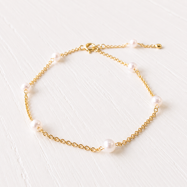 #60242 MULTI PEARL/CHAIN BRACELET