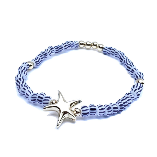 #60222 STARFISH STRIPE BEAD BRACELET