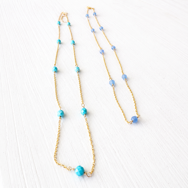 #80277 STONE STATION NECKLACE