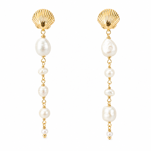 #1546 SCALLOP PEARL DROP