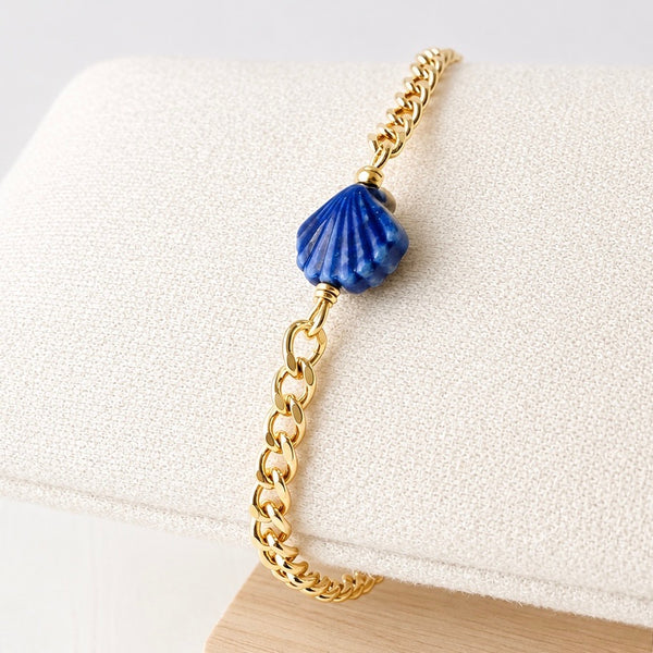 #60238 PORCELAIN SCALLOP BRACELET
