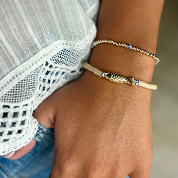 #60191 FISH BEAD HEISHI BRACELET