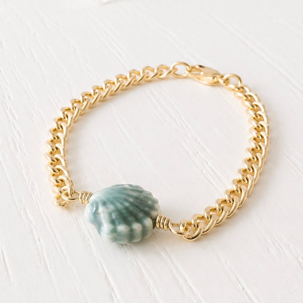 #60238 PORCELAIN SCALLOP BRACELET