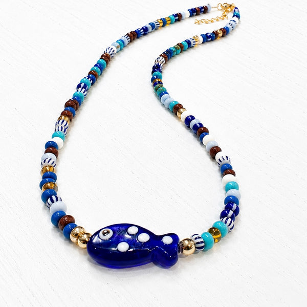 #80257 PESCADO FIESTA NECKLACE