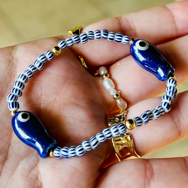 #60199 BLUE TIDES STRETCH BRACELET