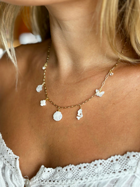 #80229 SHORELINE MOP CHARM NECKLACE