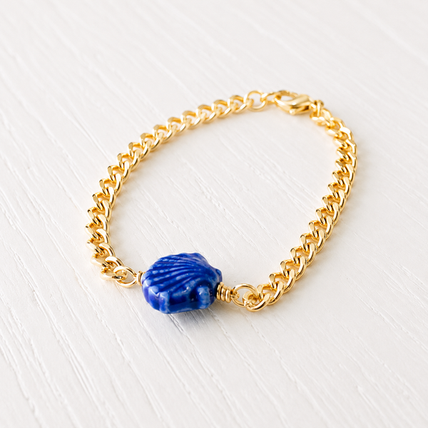 #60238 PORCELAIN SCALLOP BRACELET