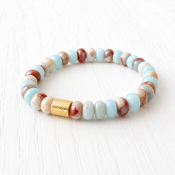 #60247 BARBADOS STONE DRUM BRACELET