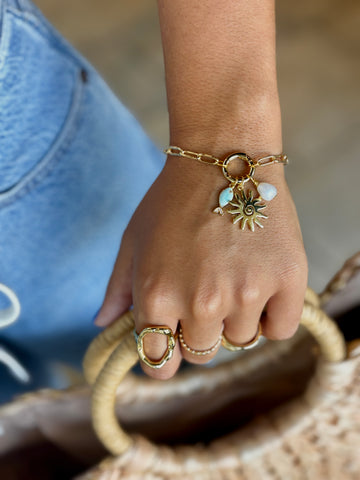 #60218 SUNFISH CLUSTER CHARM BRACELET