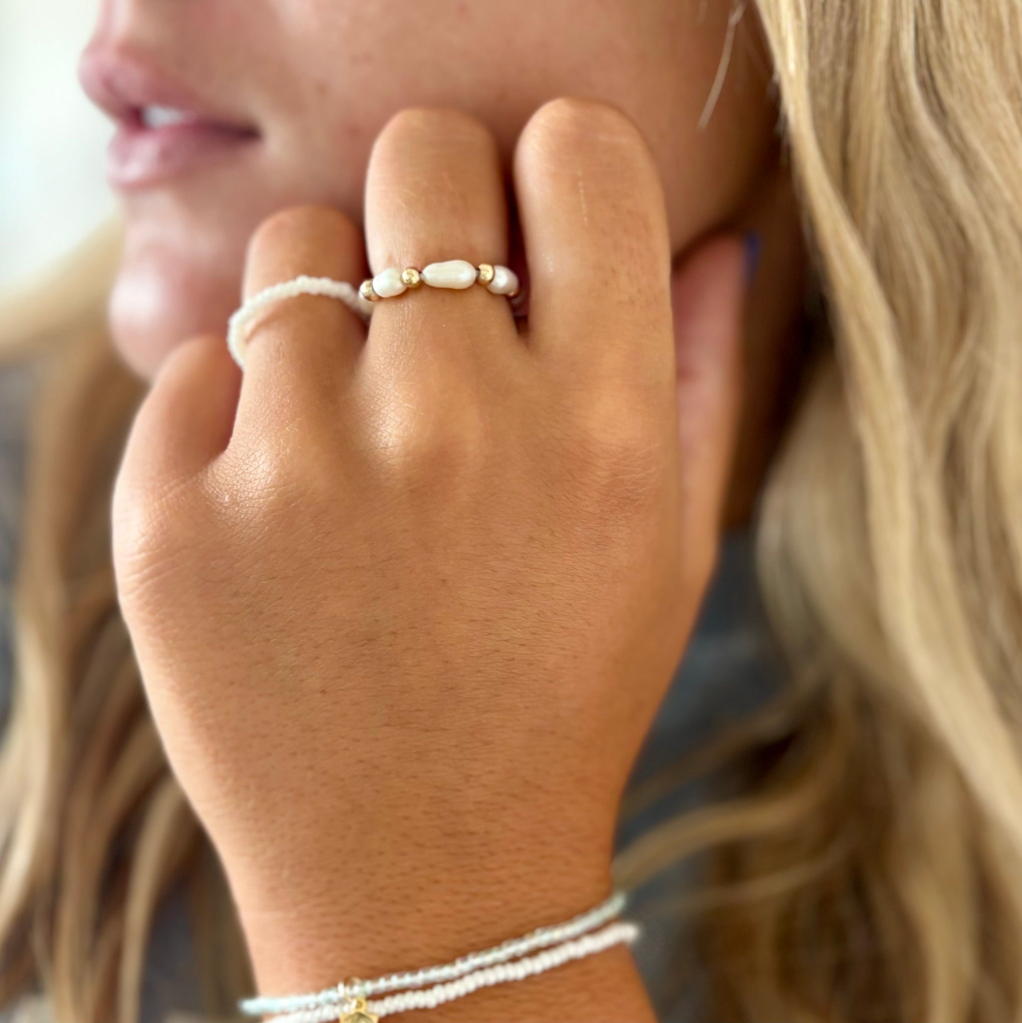 #9537 PEARL BEAD RING