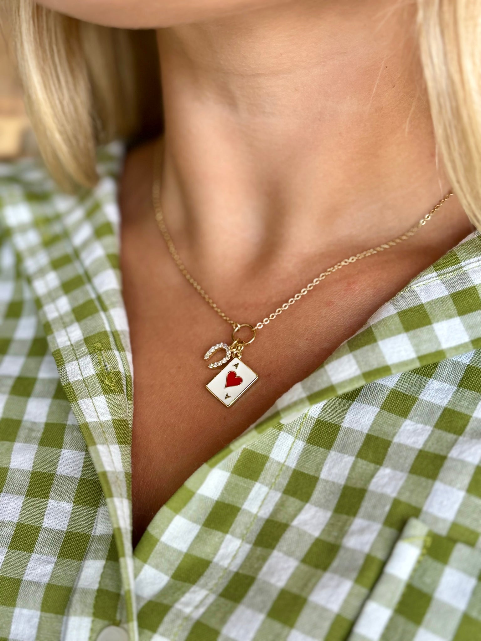 #80217 LUCKY DRAW CLUSTER CHARM NECKLACE