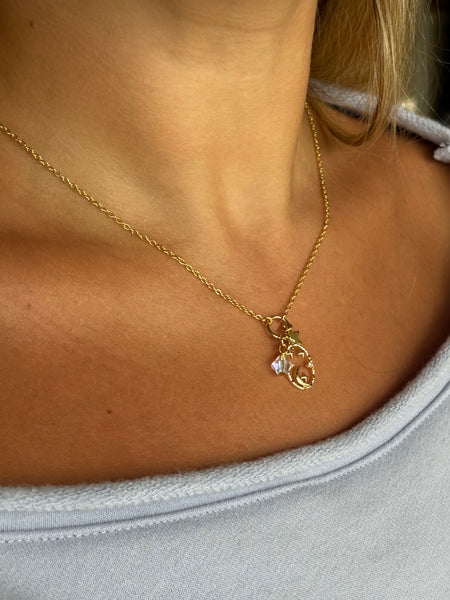 #80216 CELESTIAL GLOW CLUSTER CHARM NECKLACE