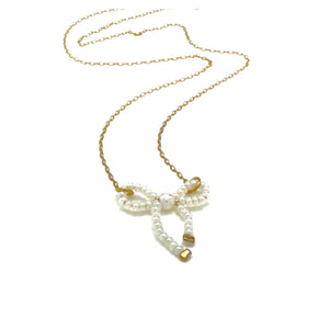 PEARL BOW NECKLACE