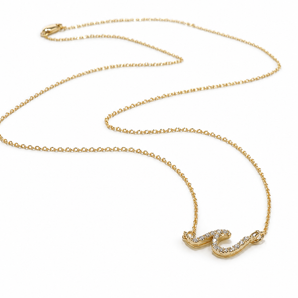 #2511 PAVE WAVE NECKLACE