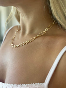 #80206 LARGE OVAL CHAIN NECKLACE