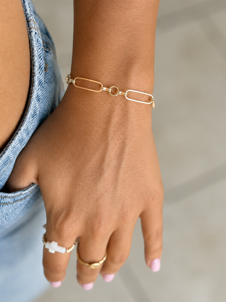 #60225 LARGE OVAL CHAIN BRACELET