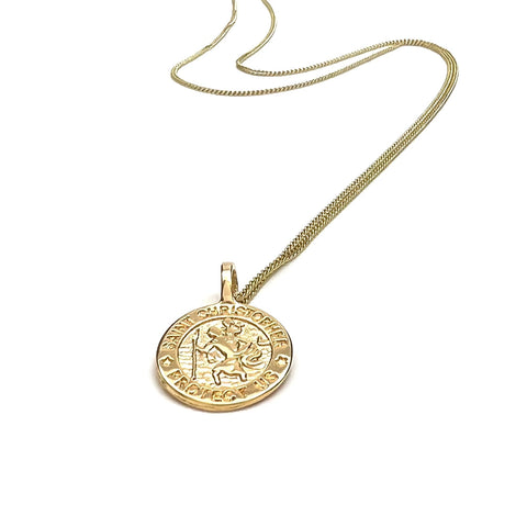 SMALL ROUND ST. CHRISTOPHER’S NECKLACE