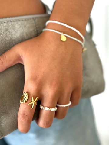 #9543 STARFISH/CLAMSHELL RING