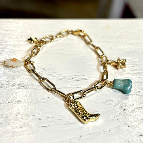 #60206 DAISY COWGIRL CHARM BRACELET