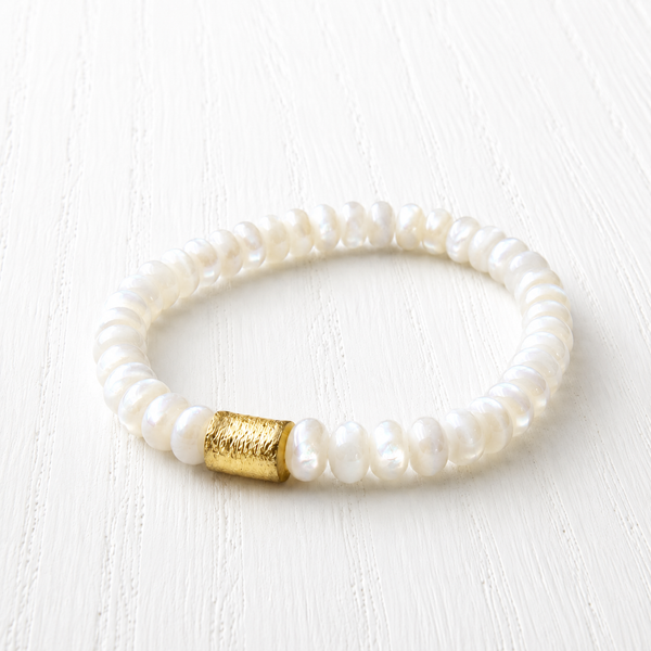 #60247 BARBADOS STONE DRUM BRACELET
