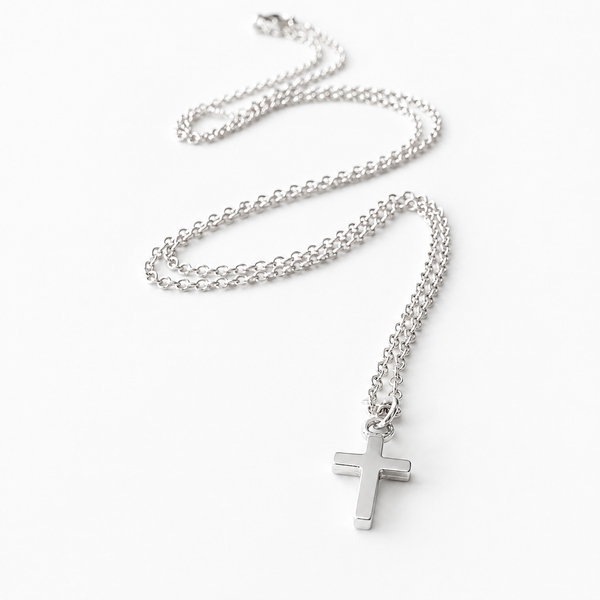 #80176 TINY CROSS NECKLACE
