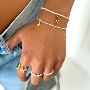 #60220 SEED BEAD CHARM BRACELET