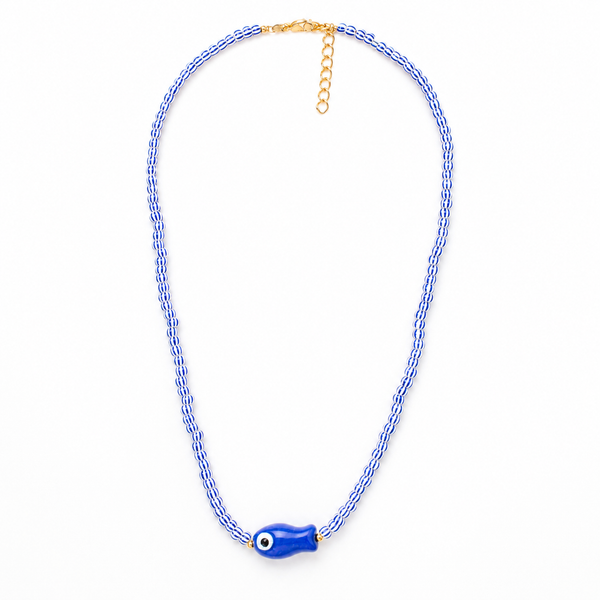 #80265 SANTORINI BUBBLE FISH NECKLACE