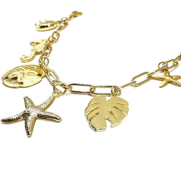 #60208 STARFISH BEACH CHARM BRACELET