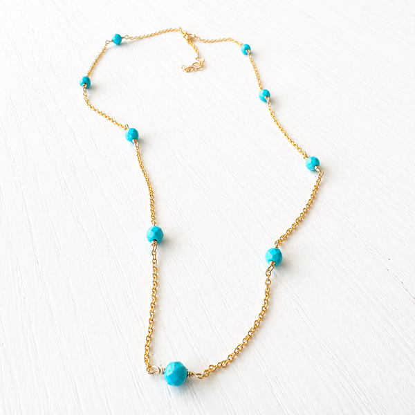 #80277 STONE STATION NECKLACE