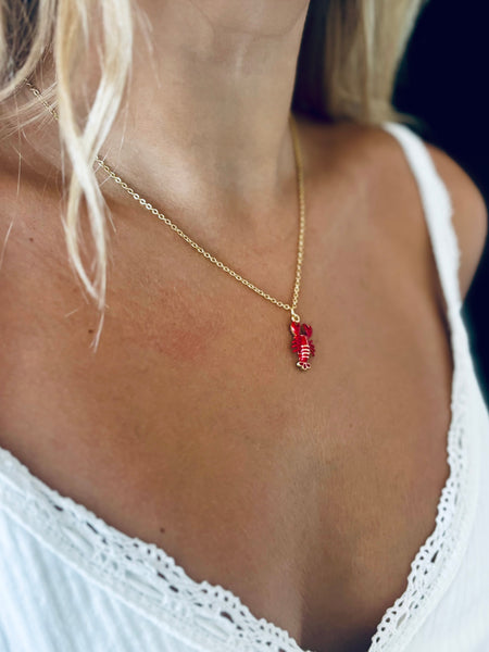 #80235 LOBSTER DROP NECKLACE