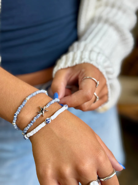#60222 STARFISH STRIPE BEAD BRACELET