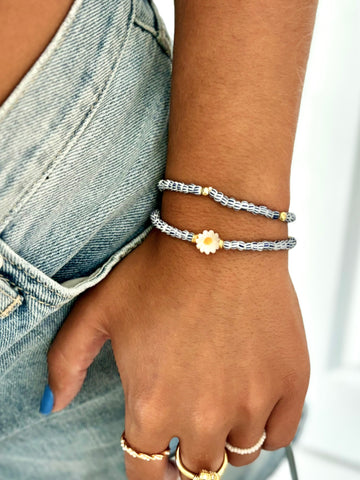 #60219 DAISY STRIPE STRETCH BRACELET