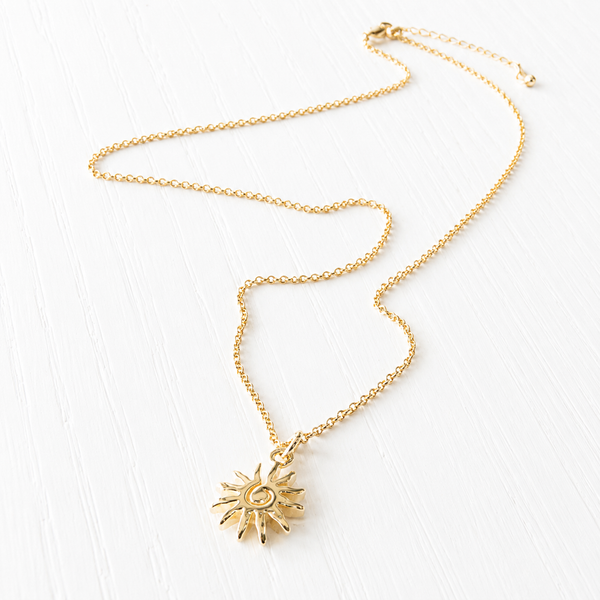 #80262 SWIRL SUN NECKLACE