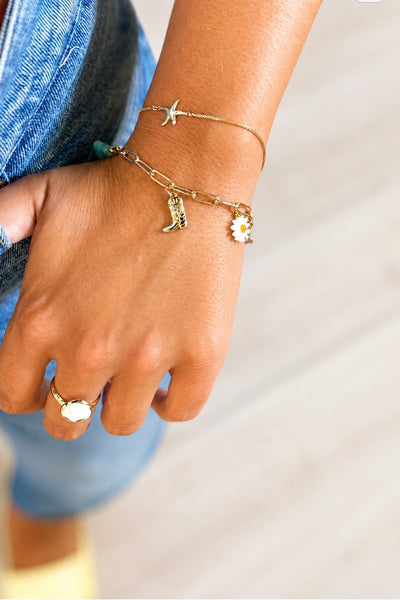 #60206 DAISY COWGIRL CHARM BRACELET