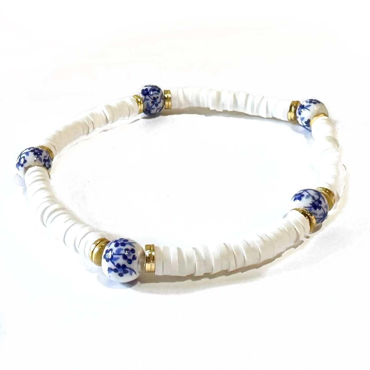 #60215 FLOATING DAISIES STRIPE BRACELET