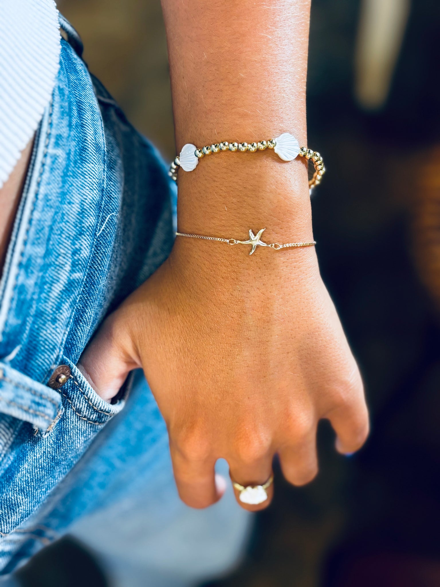 #4394 STARFISH ADJUSTABLE BRACELET