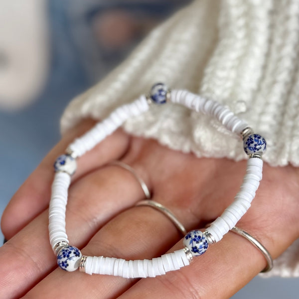 #60215 FLOATING DAISIES STRIPE BRACELET