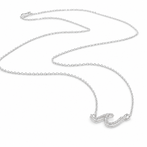 #2511 PAVE WAVE NECKLACE