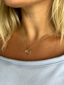 #80216 CELESTIAL GLOW CLUSTER CHARM NECKLACE