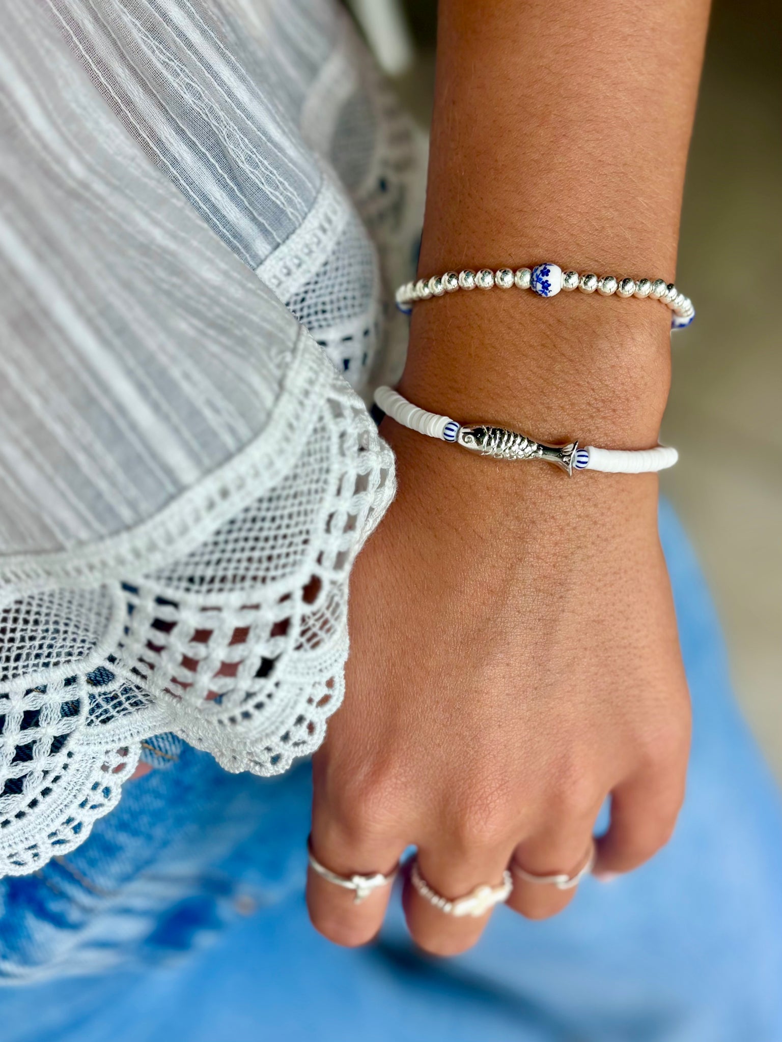#60191 FISH BEAD HEISHI BRACELET
