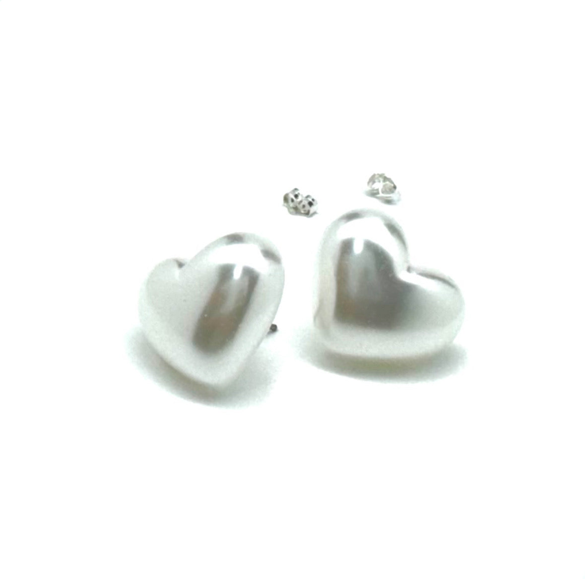 20MM PEARL HEART POST