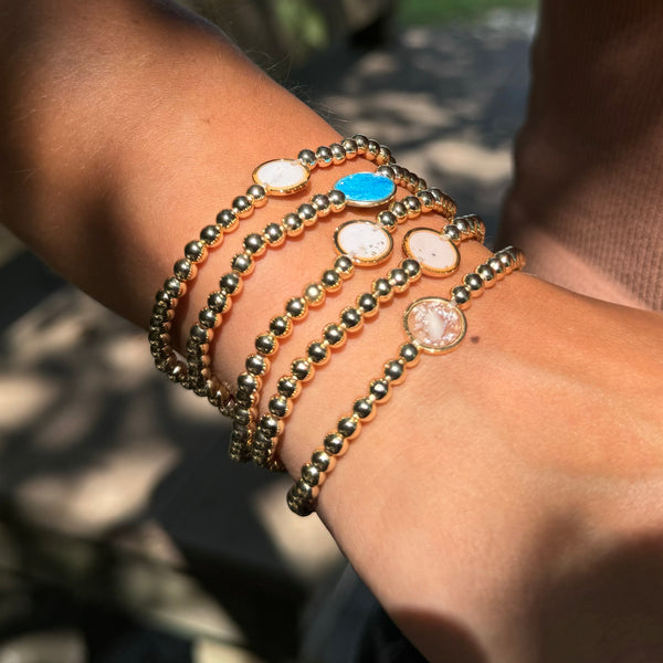 DISC BEAD BRACELET