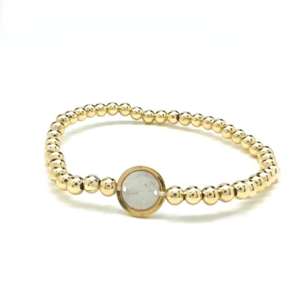 DISC BEAD BRACELET