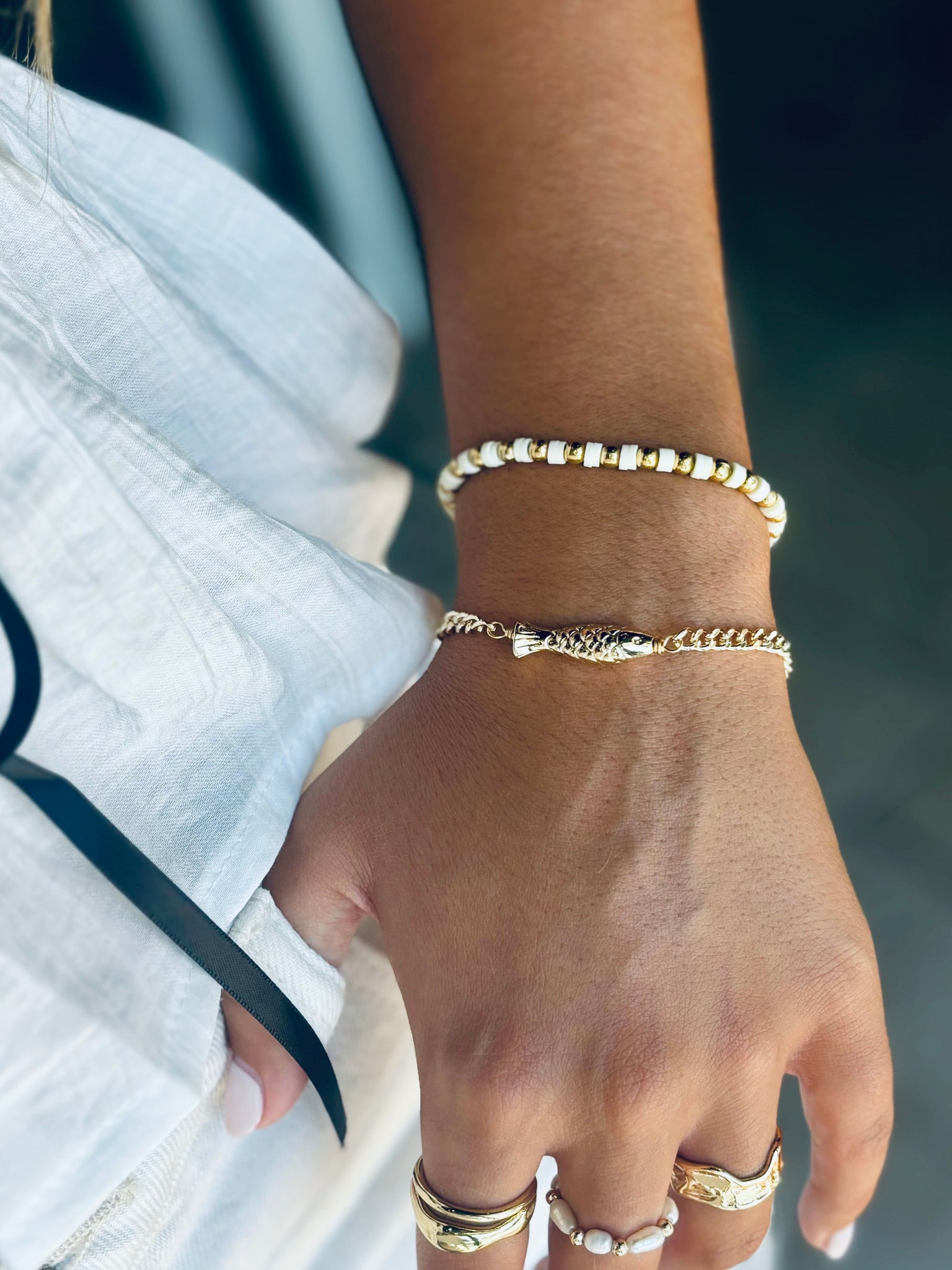#60202 OCEAN BLUE CHAIN BRACELET