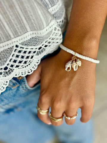 #60192 COASTAL HEISHI CHARM BRACELET