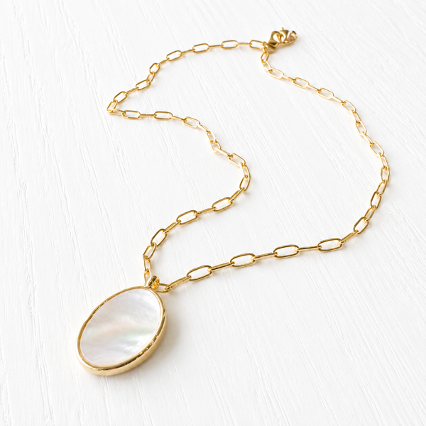 #80256 FREEFORM MOTHER OF PEARL NECKLACE